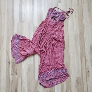 Free People Halter top Wide-leg Jumpsuit